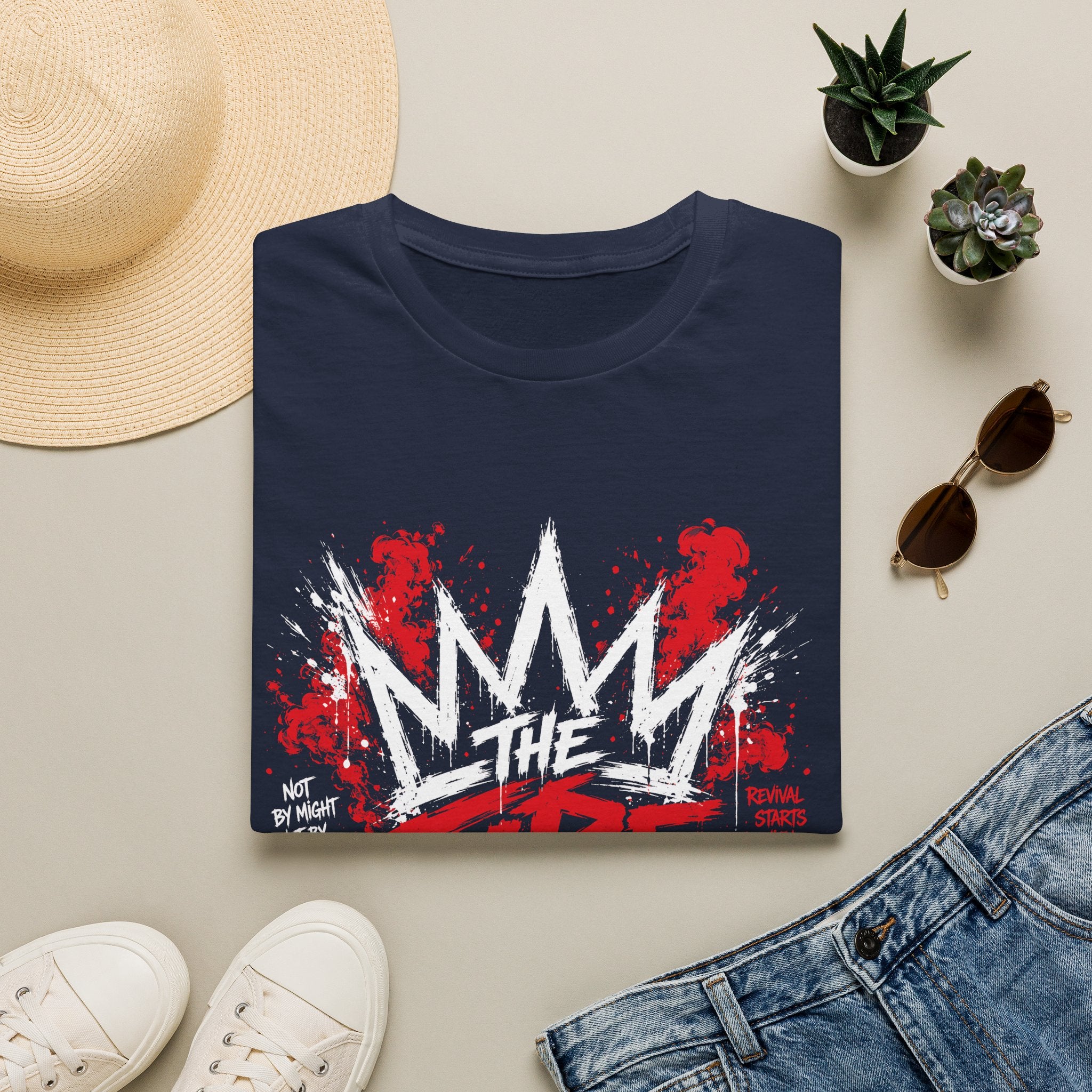 The Fire Remains Christian Revival Zechariah 4 6 Not By Might Not By Power T-Shirt