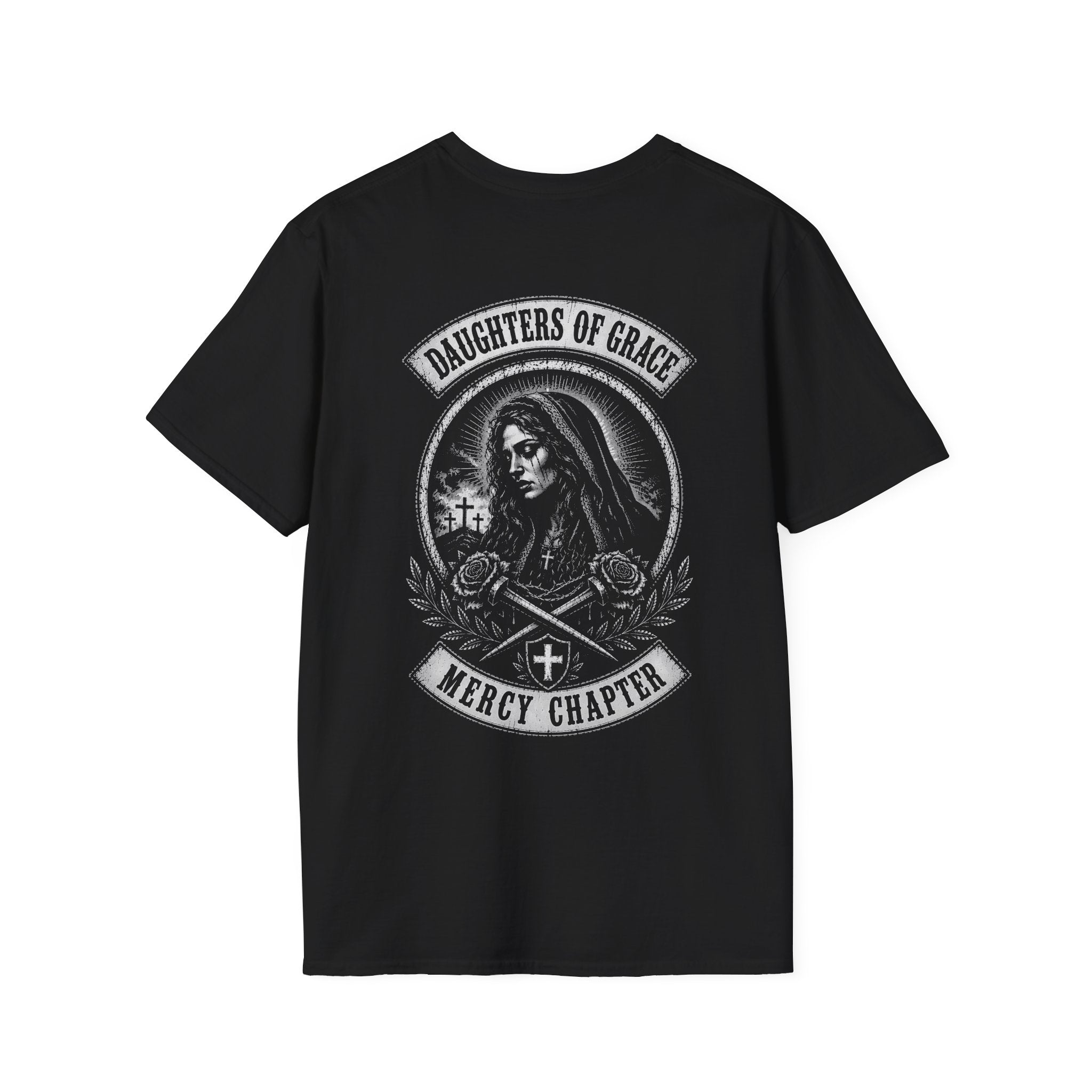 Daughters Of Grace Mercy Chapter Gothic Sacred Cross Roses Christian Biker Style