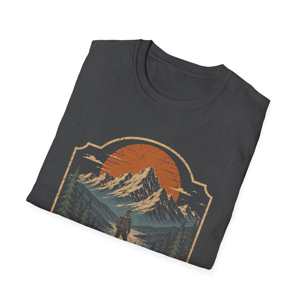 He Directs My Paths Proverbs 3 6 Christian Hiking Mountain Bible Verse Outdoor Faith Landscape T-Shirt