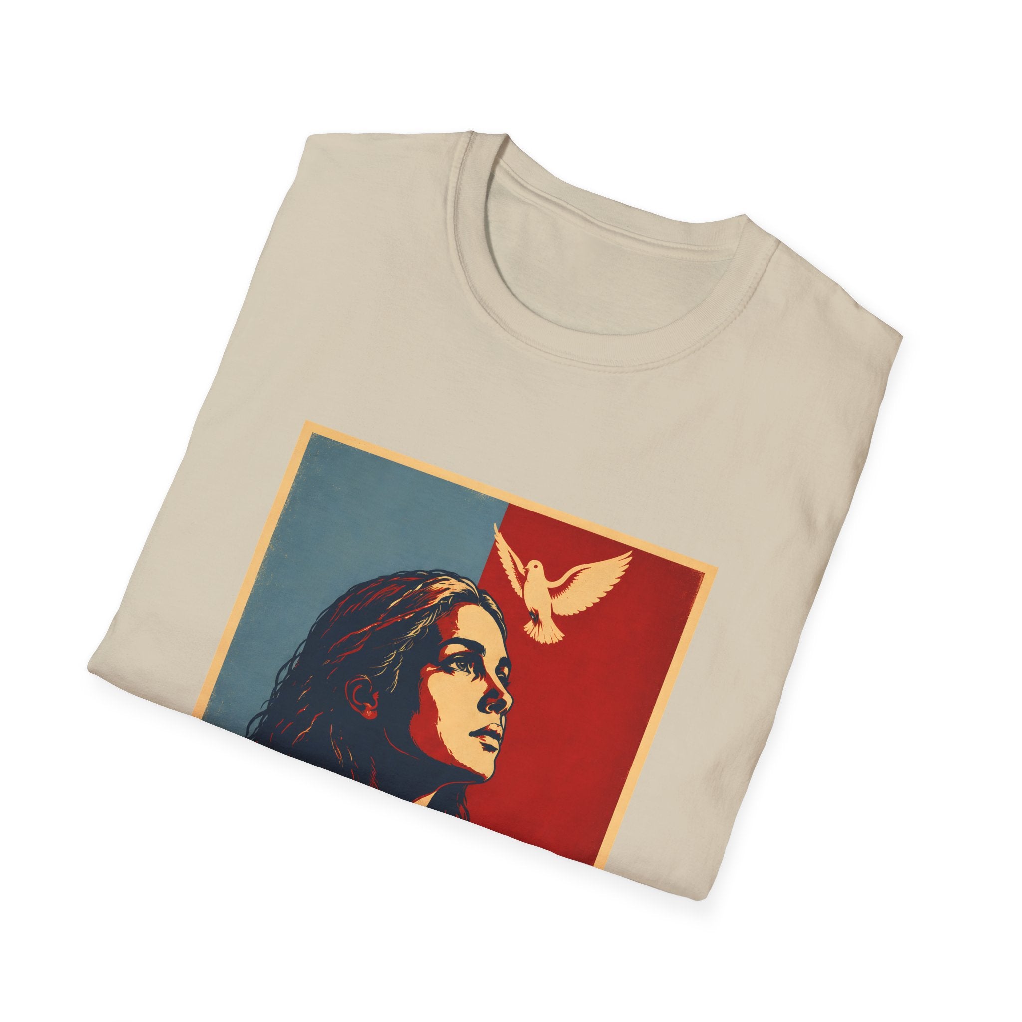Grace Over Fear Christian Faith Inspirational Dove Woman Religious Hope T-Shirt