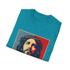 Redemption Jesus Christ Crown Of Thorns Christian Faith Hope Inspirational Savior Art Poster Style Religious Redemption T-Shirt