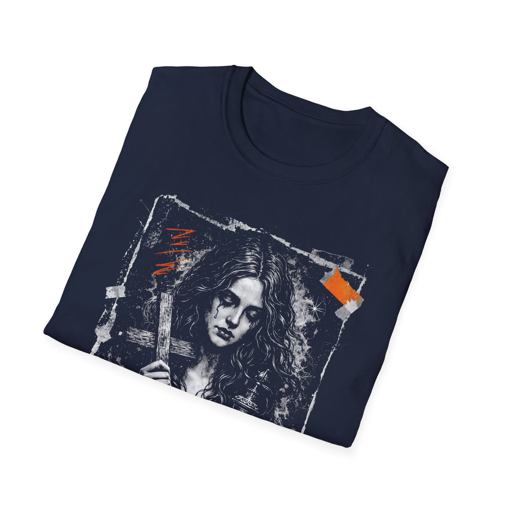 Maria magdalena gothic christian mystic sorrowful biblical icon for spiritual seekers T-Shirt