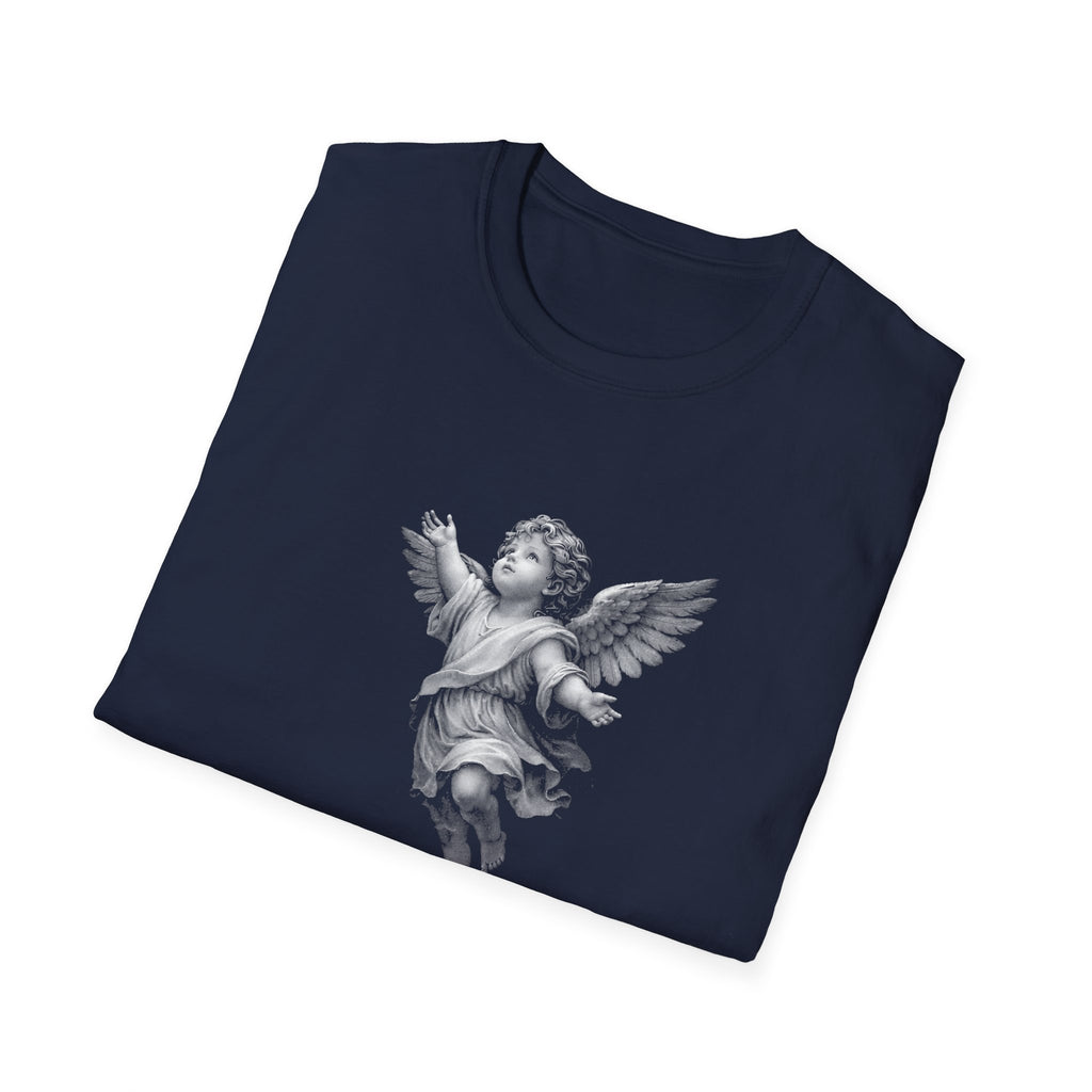 Guardian angel in gods hand spiritual christian memorial baby angel protection from above T-Shirt