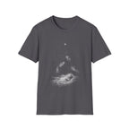 Holy family nativity scene with baby jesus mary joseph and christmas star in the bethlehem manger T-Shirt