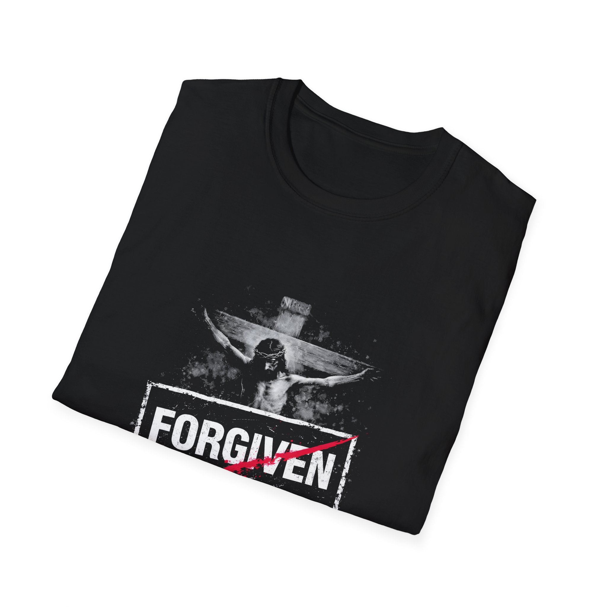 Forgiven jesus on the cross paid in full romans 5 8 christian faith easter salvation reminder T-Shirt