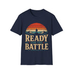 Ready For The Battle 1 Corinthians 16 13 Christian Warrior Mountain Sunset T-Shirt