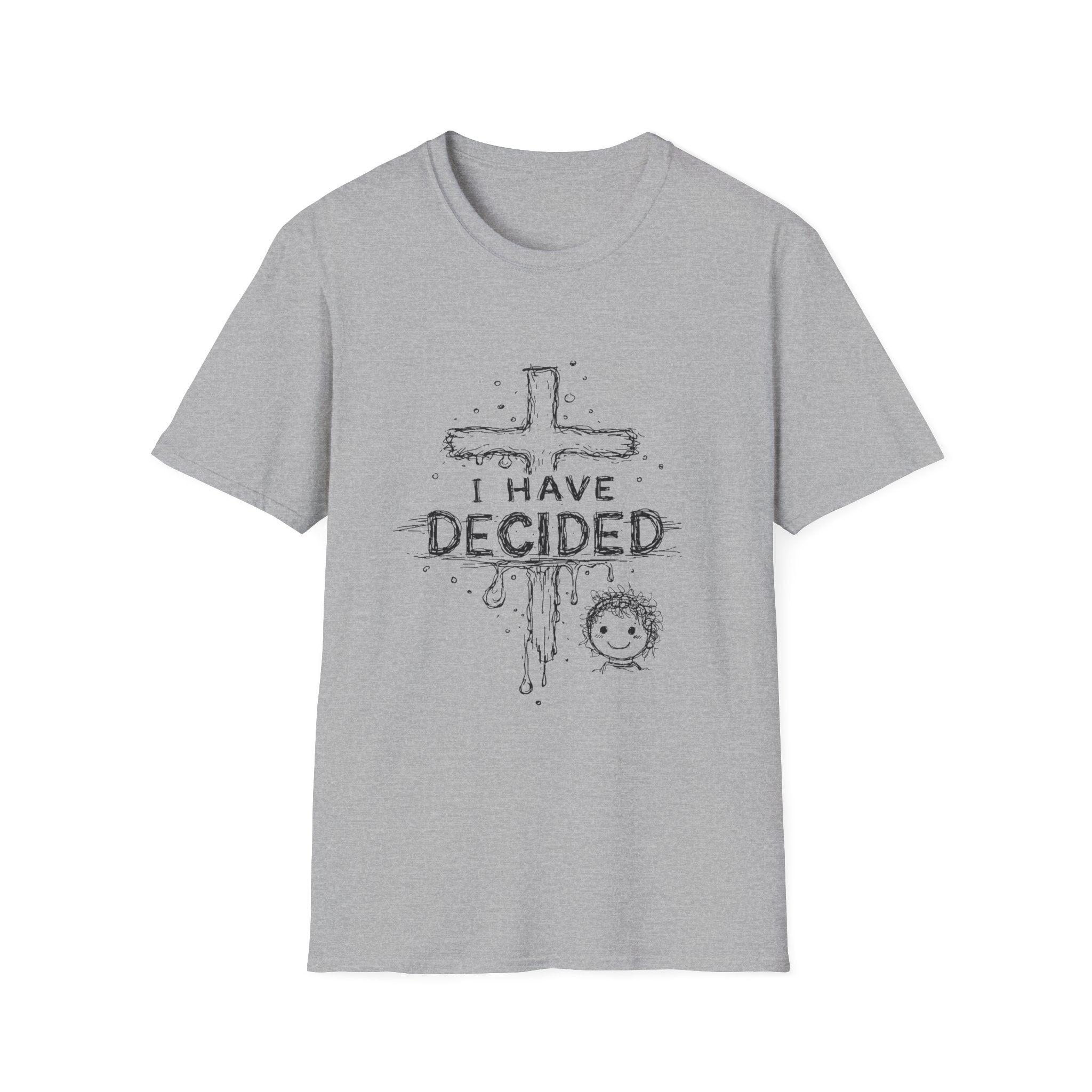 I have decided christian cross baptism faith kids ministry devotion T-Shirt