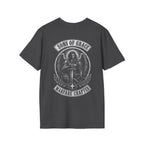 Sons Of Grace Warfare Chapter Christian Warrior Angel Sword Spiritual Warfare Armor Of God Archangel Battle Emblem T-Shirt