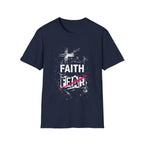 Faith Over Fear Cross Christian Faith Fear Encouragement For Believers And Church Youth T-Shirt