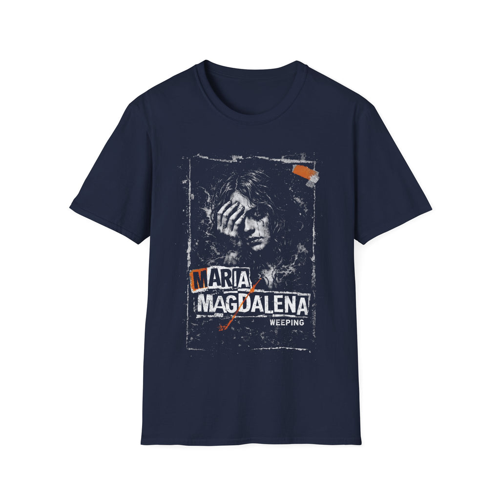 Maria magdalena weeping sorrowful christian faith repentance biblical motif T-Shirt