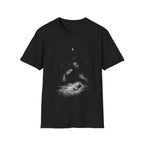 Holy family nativity scene with baby jesus mary joseph and christmas star in the bethlehem manger T-Shirt