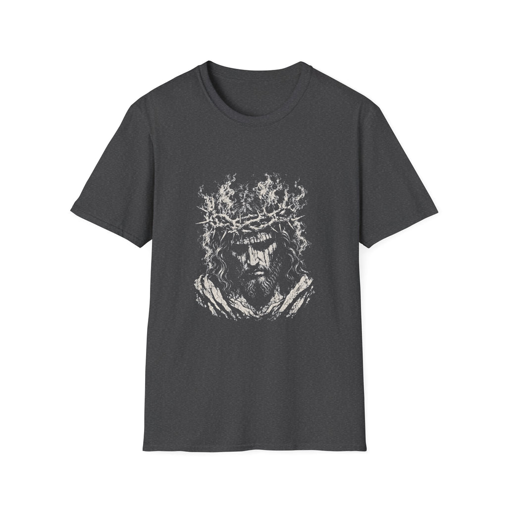 Jesus Christ Crown Of Thorns Suffering Savior Good Friday Easter Christian Faith T-Shirt