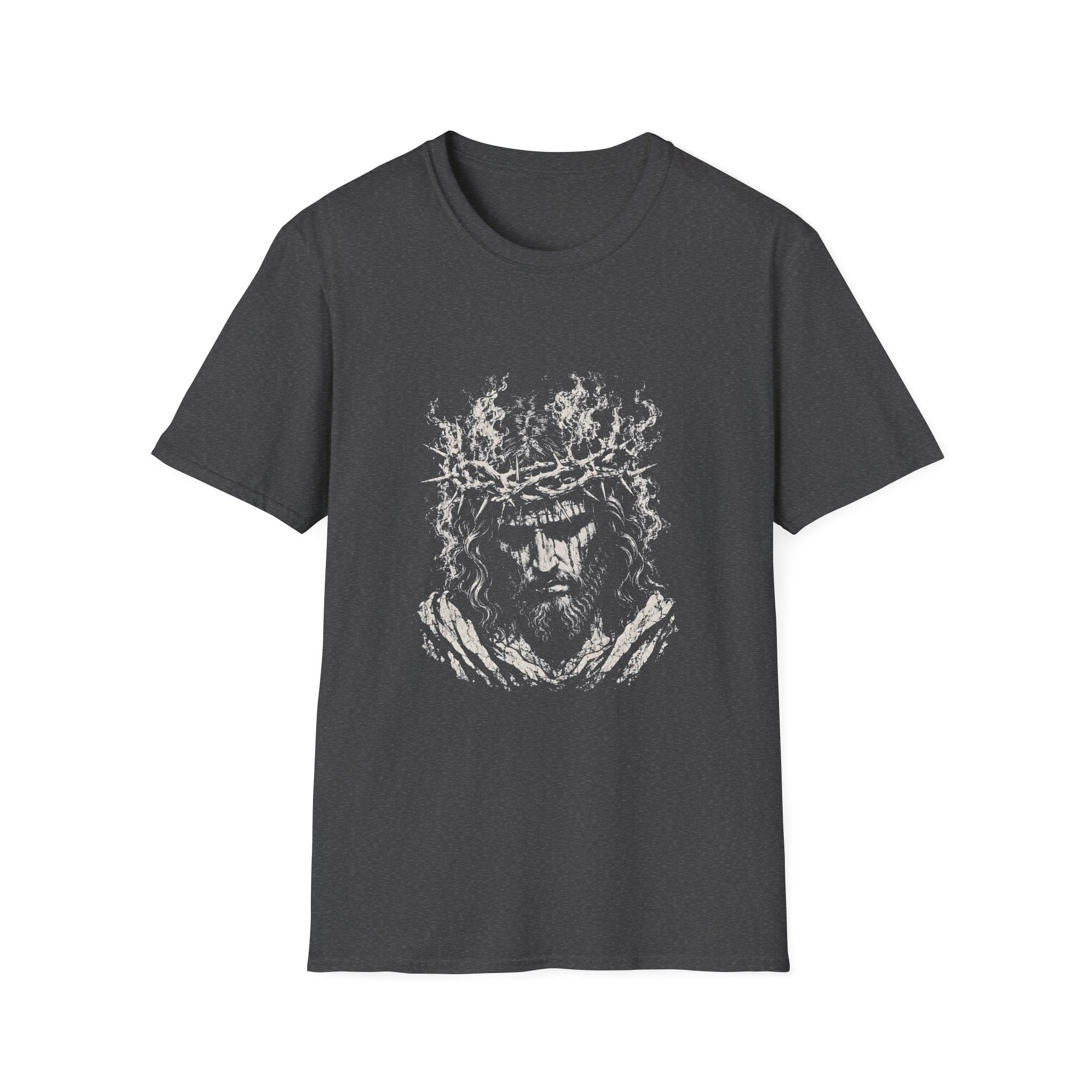 Jesus Christ Crown Of Thorns Suffering Savior Good Friday Easter Christian Faith T-Shirt