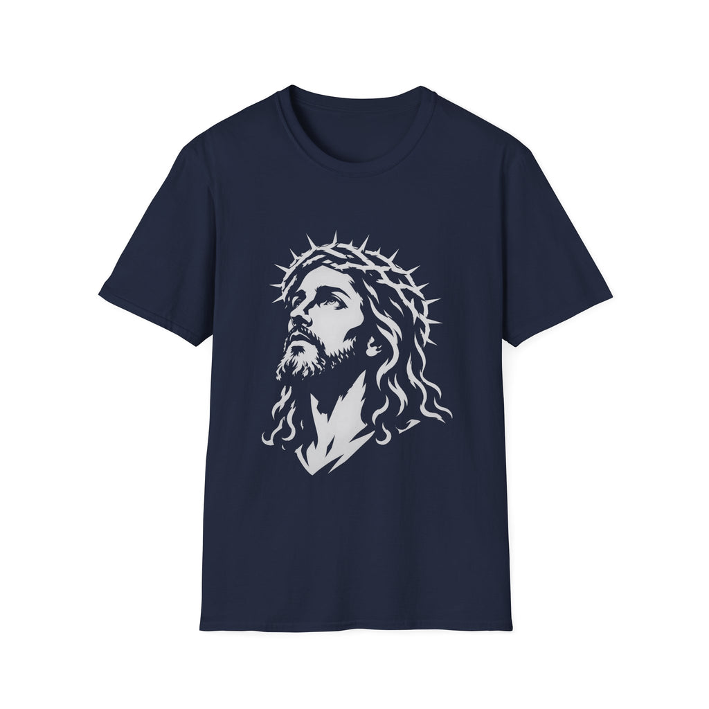 Jesus Christ With Crown Of Thorns Inspirational Christian Faith Easter Lent Good Friday Worship T-Shirt