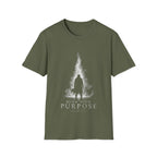 Burn With Purpose Romans 12 11 Christian Fire Scripture Verse Faith Motivation T-Shirt