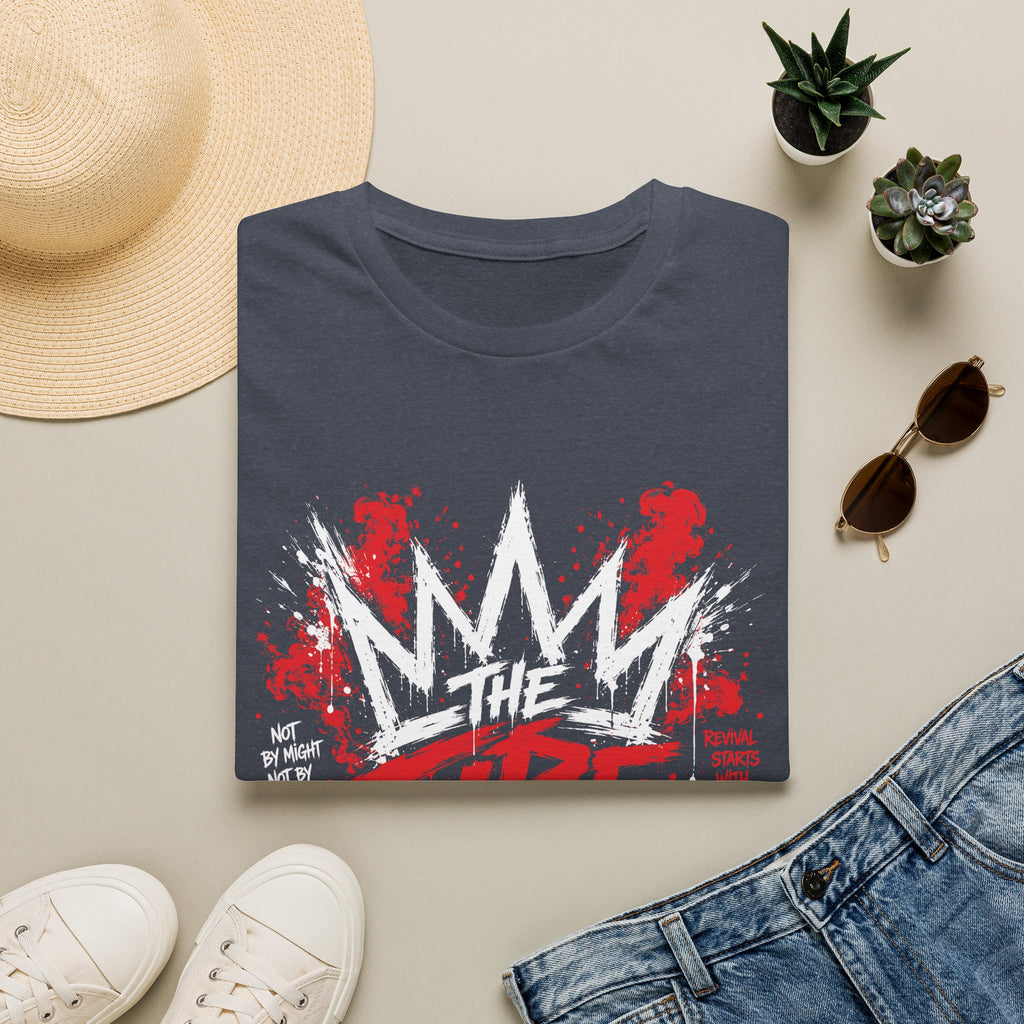 The Fire Remains Christian Revival Zechariah 4 6 Not By Might Not By Power T-Shirt