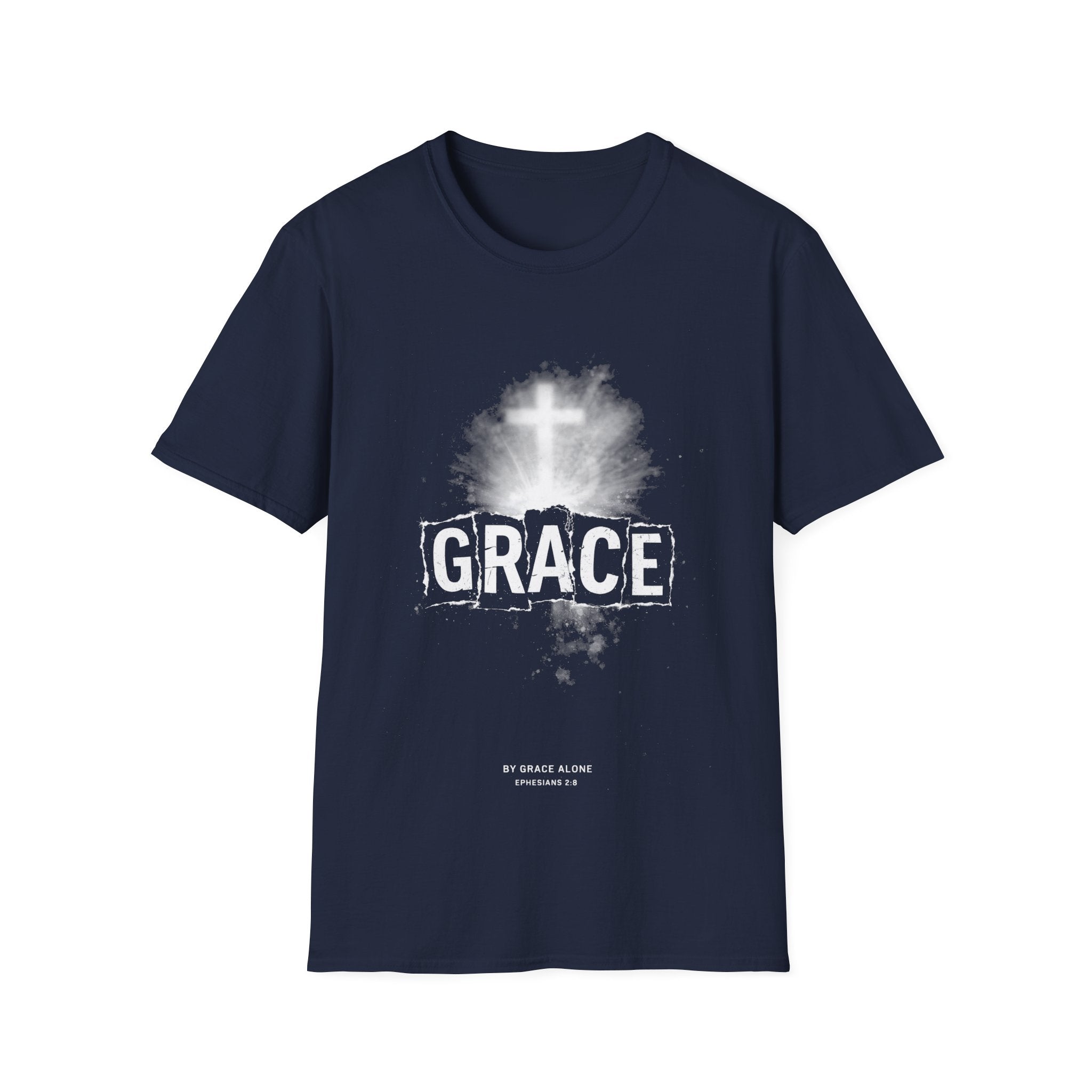Grace by grace alone ephesians 2 8 cross christian faith T-Shirt
