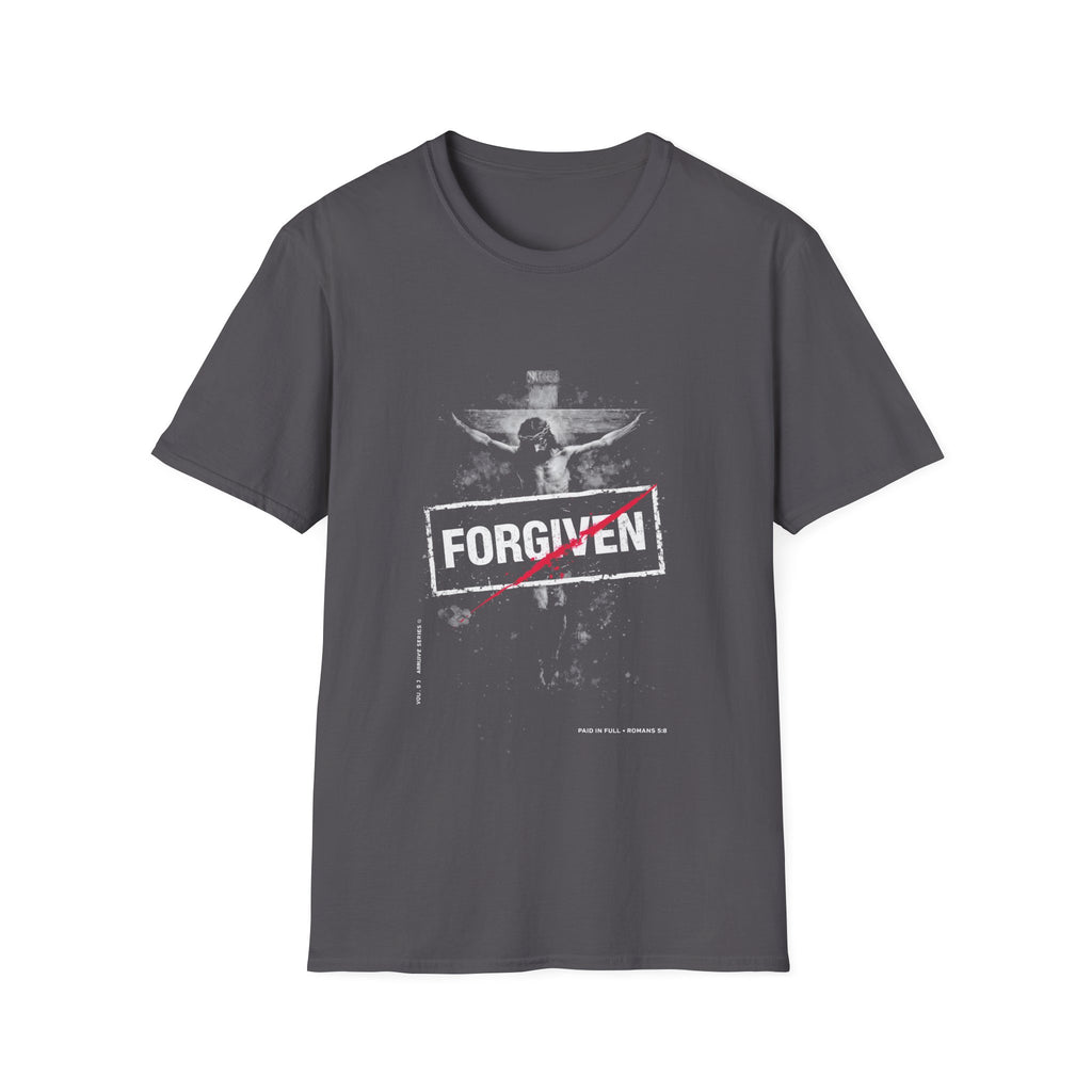Forgiven jesus on the cross paid in full romans 5 8 christian faith easter salvation reminder T-Shirt